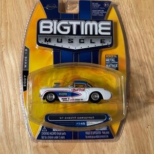 Jada Bigtime Muscle 1957 Chevy Corvette Die-Cast Model - White
